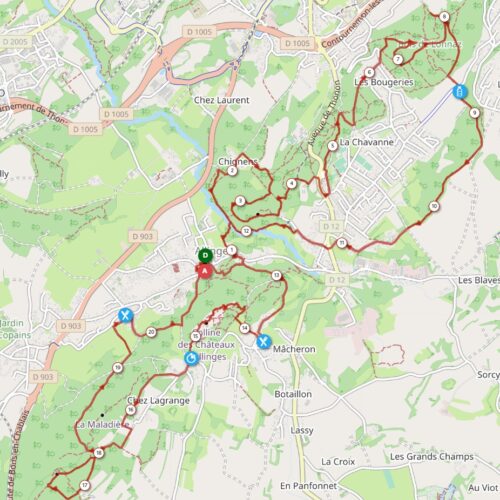 parcours L'ALLINGEOISE 21 KM